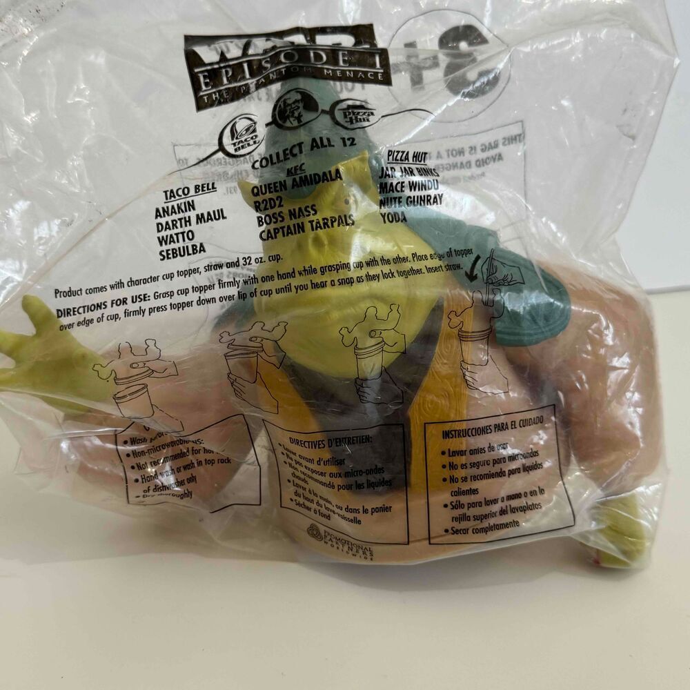 NEW TACO BELL STAR WARS EPISODE 1 BOSS NASS CUP TOPPER COLLECTIBLE TOY 1999